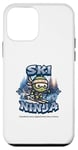 Coque pour iPhone 12 mini Ski Ninja Snowboard Ninja Ski Snow Rider