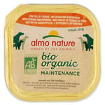 Almo Nature - Bio Organic - Nourriture Humide pour Chiens avec Poulet avec Pomme de Terre -Pâté Biologique pour Chiens Adultes: 9 barquettes de 300g