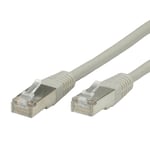 VALUE Cordon LAN Cat 6 Cable réseau S-FTP Ethernet avec connecteur RJ45 gris 7 m