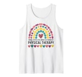 Small Steps Physical Therapy Rainbow Motivational design Tank Top