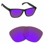 Hawkry Polarized Replacement Lenses for-Oakley Frogskins Violet Purple Mirror