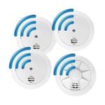 10 Year Longlife Battery RF Wireless Smoke Alarms & Heat Alarm Kit – UltraFire