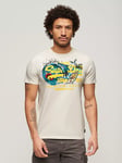 Superdry LA Vintage Logo Graphic T-Shirt, Off White