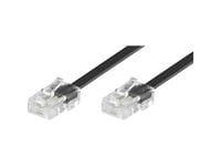 Basetech Isdn-Tilkoblingskabel [1X Rj45-Plugg 8P4c - 1X Rj45-Plugg 8P4c] 15,00 M Svart (Bt-1602135)