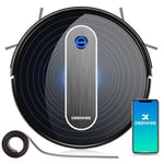 Robot Vacuum Cleaner Strong Suction: Robotic Vacuums with APP/Voice Control- Vacuum Robot Cleaner Automatic Boost for Deep Cleaning Pet Hair Carpet Hard Floor 7cm Ultra Slim Design