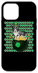 Coque pour iPhone 12 mini Siberian Husky Dog Lucky Leprechaun Shamrock St Patricks Day