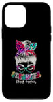 Coque pour iPhone 12 mini Plus fort que le cancer Chignon désordonné Survivant du cancer de la thyroïde