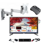 ANTARION TV LED 19" 48cm Smart Connect DVD Intégré + Support TV Double Bras + SM