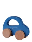 Small Wooden Car - Blue Patterned Barbo Toys