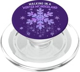 Walking In A Winter Wonderland Tie Dye Snowflake Christmas PopSockets PopGrip for MagSafe