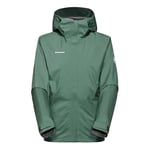 Mammut Veste hardshell pour femme, de la série Alto, XL, verte, veste à capuche, veste fonctionnelle, en technologie DRY 2 L, Jade foncée., XL