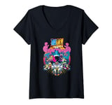 Womens Teen Titans Go! To The Movies Burst Through V-Neck T-Shirt