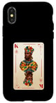 Coque pour iPhone X/XS Carte du roi africain Black Pride BHM pour couple d'hommes