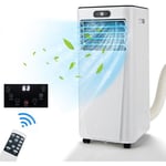 GOPLUS Climatiseur Mobile 7000 BTU 15m² avec 3 Modes-Classe énergique A ECO R290,avec Mode Veille Silencieux/Minuterie 24H