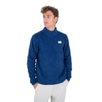 Hurley Mesa Ridgeline 1/4 Zip T-Shirt, Blue Void, L Homme