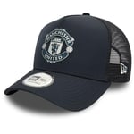 New Era A-Frame Trucker Cap - Rubber Manchester United Navy