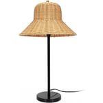 La Chaise Longue - Lampe à poser avec chapeau en rotin - 41-1l-005