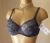 Chantelle Champs Elysees Full Cup Non-Padded Bra Size 36B Grey C26010