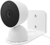 Support Mural/Plafond Compatible Avec Google Nest Cam(Interieure,Avec Cable/Exterieure Batterie),Metallique Epaissi Ultra-Dur Accessoires Support Pour Camera Surveillance Interieure