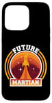 iPhone 15 Pro Max Mars Planet Future Martian Retro Vintage Oldschool Case