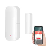 Capteur intelligent de porte WiFi, alarme détecteur de fenêtre de porte sans fil, capteur intelligent de contact de fenêtre de porte pour la sécurité de la maison compatible avec Alexa, 1 PCS