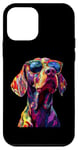 Coque pour iPhone 12 mini Pointeur allemand pour les amateurs de pointer pop art allemand à cheveux courts