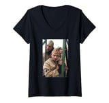 Womens Phil Collins Of Genesis Shoot By Virgina Turbett V-Neck T-Shirt