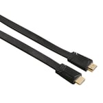 Hama HDMI kabel ethernet 1,5m svart flat TL