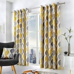 Fusion Lennox Curtains, 228 x 183cm, Grey