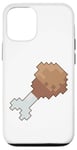 Coque pour iPhone 13 Pro Baguette de batterie 8 bits pour cuisse de poulet