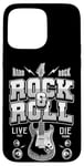 Coque pour iPhone 15 Pro Max Chemises Rock & Roll, I Love Rock Music, Rock & Roll Freedom