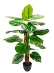 Flair Flower Plante de pothos en Pot - Fleurs artificielles - Plante décorative - Fleurs artificielles - Arbre feuillu - Plante Verte - Pothos - Plante d'intérieur - Fleurs artificielles en Soie