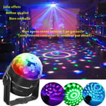 Lampe de Scène RGB 5W 220V Commande Sonore Jeux de Lumière Disco Projecteur Effet Spot DJ Éclairage Ampoule Boule Cristal Déco Atmos