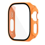 Heltäckande Skal till Apple Watch 8 Ultra Härdat glas 49mm ORANGE Orange