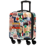 Flight Knight Luggage Small - 8 Wheel Hard Case Suitcases - Side Lock - Cabin & Check-in Large Sizes - easyJet, British Airways, Ryanair, Jet 2 Approved