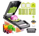 Vegetable Chopper Dicer Slicer 14-in-1 Salad Fruit Mandolin Food Cutter Peeler