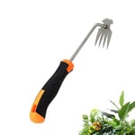 Xinlon Jardinage Désherbeurs Manuels, Arrache Pissenlit avec Manche, Désherbage en Acier Inoxydable Outil, Désherbage Rapide Outils Jardinage à 4 Dents Dents Double Usage, pour Cour Pelouse Terres