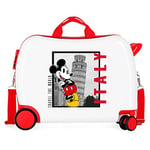 Disney Mickey et Minnie Travel the World Italy Valise pour enfant Blanc 50x39x20 cm ABS rigide Fermeture à combinaison latérale 34L 1,8 kg 4 roues bagage à main