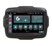 Autoradio sur Mesure Jeep Renegade Android Dab GPS Bluetooth WiFi USB Full HD Touchscreen Display 9”