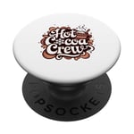 Hot Cocoa Crew Vacances d'hiver PopSockets PopGrip Adhésif