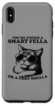 Coque pour iPhone XS Max Lunettes de soleil rétro Smart Fella Cat Graphic