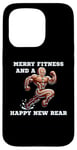 iPhone 15 Pro Merry Fitness Happy New Rear Workout Christmas Cookie Case