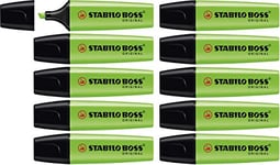 STABILO Highlighter BOSS ORIGINAL - Pack of 10 - Green