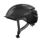 ABUS Casque de vélo Purl-Y ACE avec lumière LED - adapté aux trajets en VAE et Speed Bike - Casque de protection NTA tendance pour adultes et adolescents - Noir, taille M