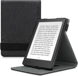 Étui Pour Liseuse Électronique Compatible Avec Kobo Aura Edition 2 - Étui Housse Rabat Liseuse Simili Cuir Noir