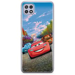 ERT GROUP Coque de téléphone Portable pour Samsung A22 5G Original et sous Licence Officielle Disney Motif Cars 001 Parfaitement adapté à la Forme du téléphone Portable, Coque en TPU