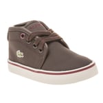 Lacoste Childrens Unisex Ampthill Trainers - Brown - Size UK 3 Infant