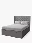 Koti Home Astley Upholstered Ottoman Storage Bed, King Size