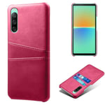 Sony Xperia 10 IV skal med korthållare - Rosa Rosa