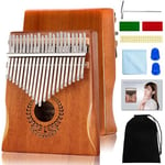 Kalimba 21 Clés Pouce Piano - Piano à Doigts Portable Mbira Sanza Instrument Marimbas de Musique Professionnel avec Instruction D'étude Marteau D'accord Cadeau Pour Enfants Adultes